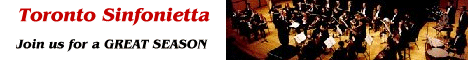 Toronto Sinfonietta, Come and enjoy a Great Season