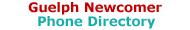 Guelph Newcomer Phone Directory