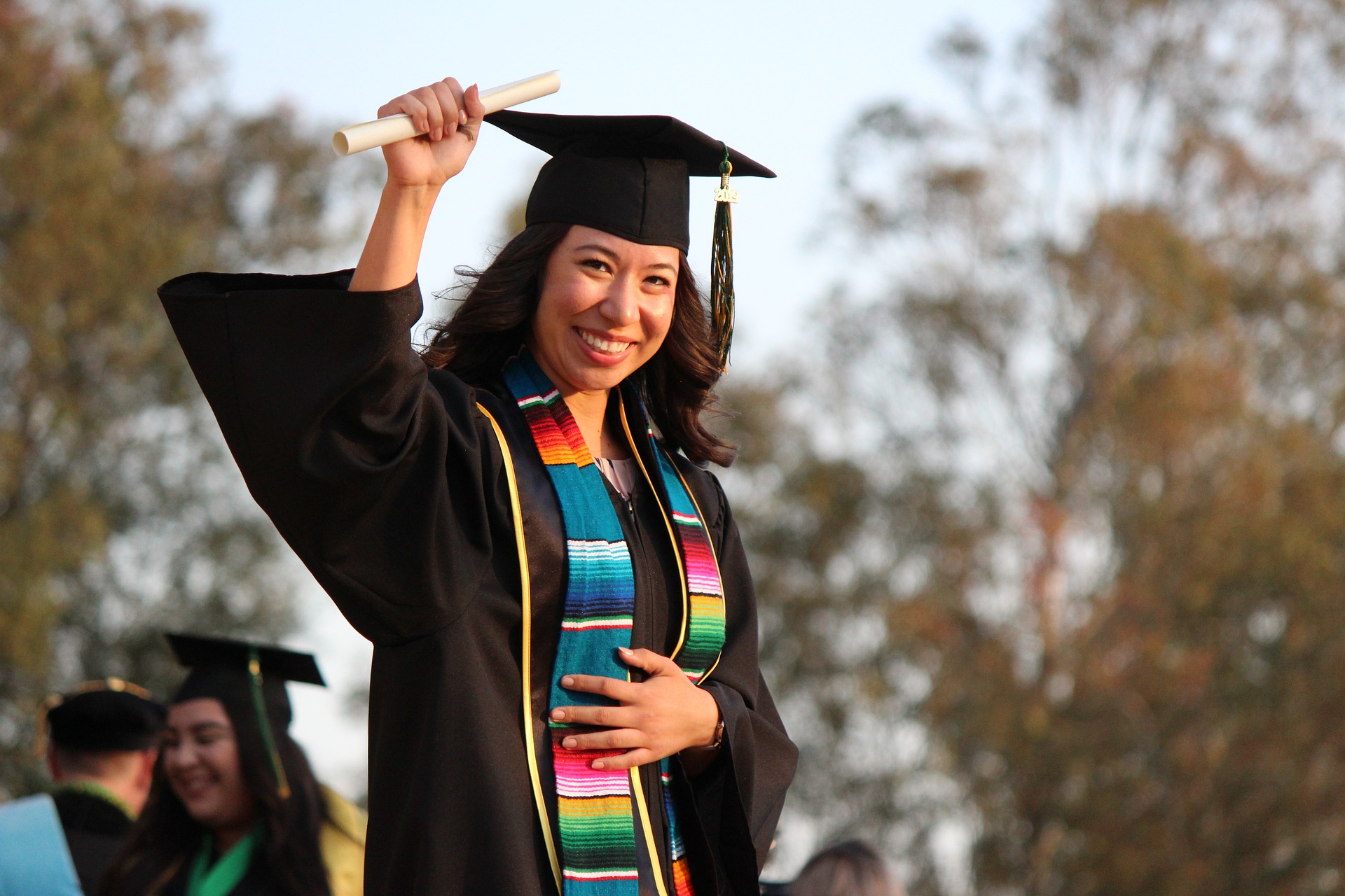 student graduating